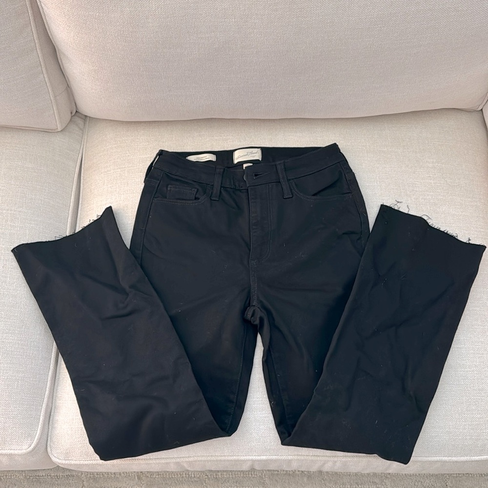 Vintage Thread Black Ankle bootcut jeans size 2R